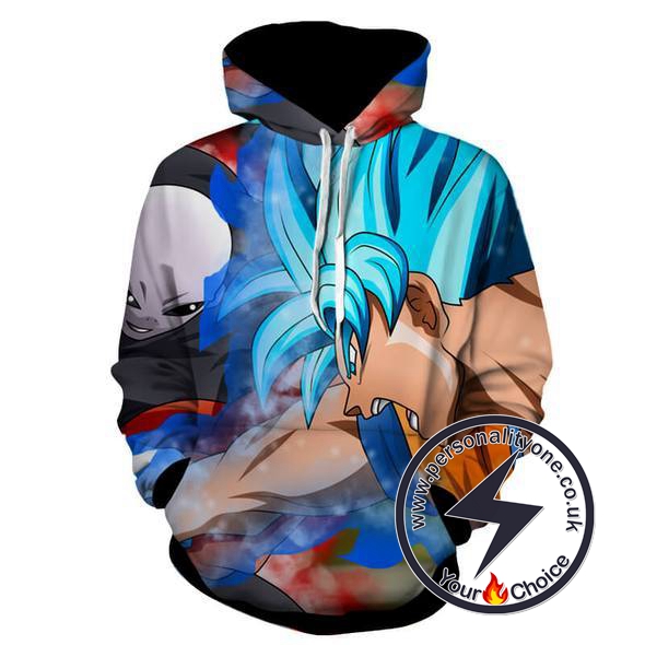 Dragon Ball Z - Goku Vs Jiren 3D - Hoodies